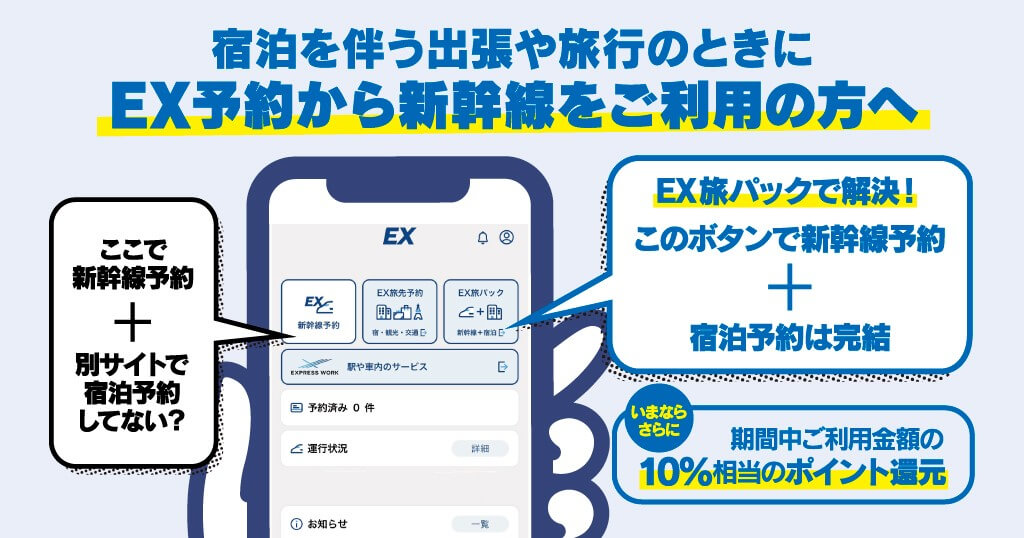 『「EX旅パック」を利用して、WESTERポイントをもらっちゃおう』キャンペーン