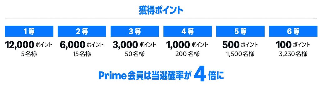 プライム感謝祭ふるさと祭り 当選ポイント