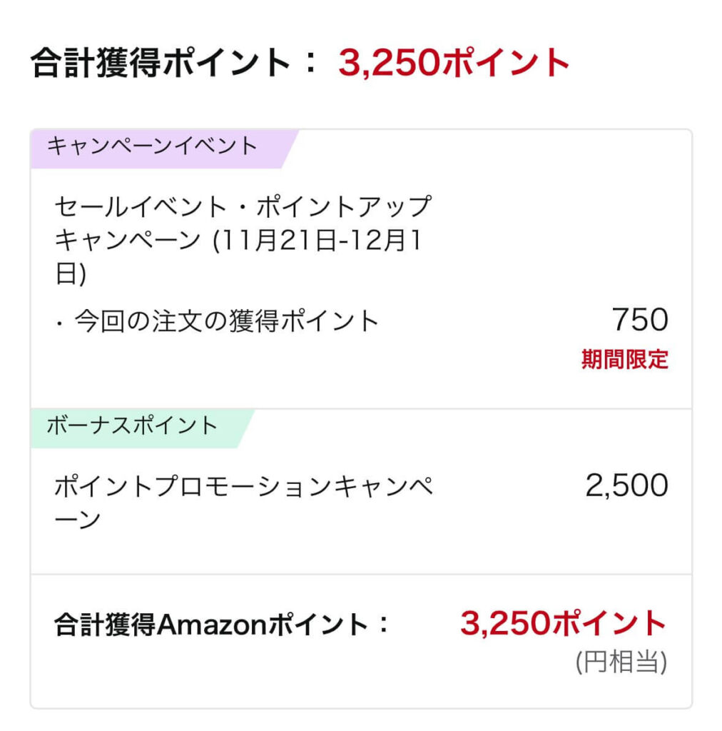 Appleギフトカード 5%還元 ポイント内訳