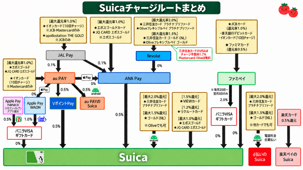 Suicaチャージルート全体2026.9.26